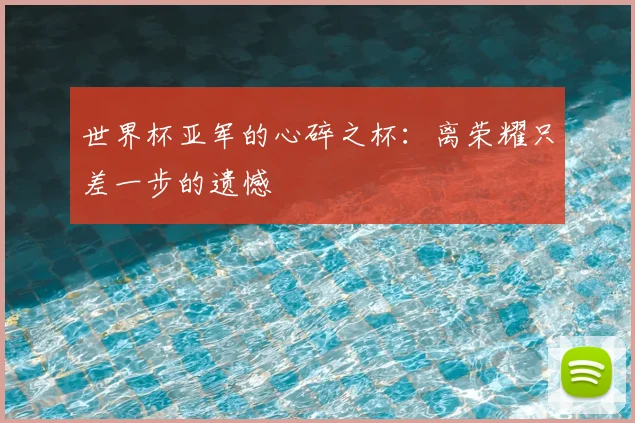 世界杯亚军的心碎之杯:离荣耀只差一步的遗憾